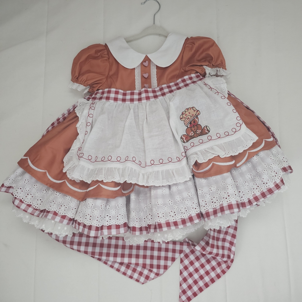 Wild Lilies Gingerbread Christmas Dress